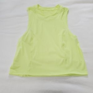 Neon lululemon crop tank